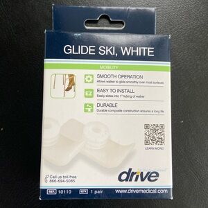🌺Drive Walker Ski Glide for use with all 1” folding walker white